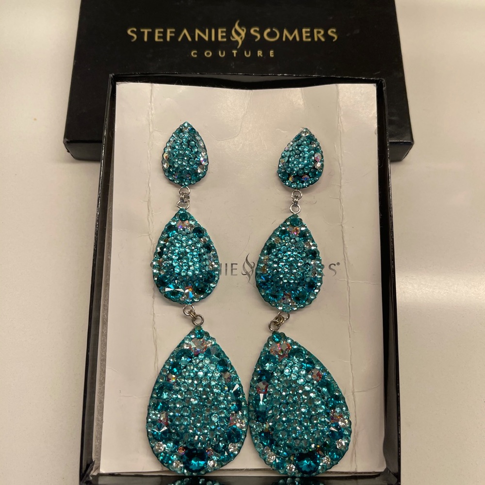 Custom Stefanie Somers Earrings 4 3/4”